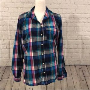 Old Navy Plaid button down shirt, size XL